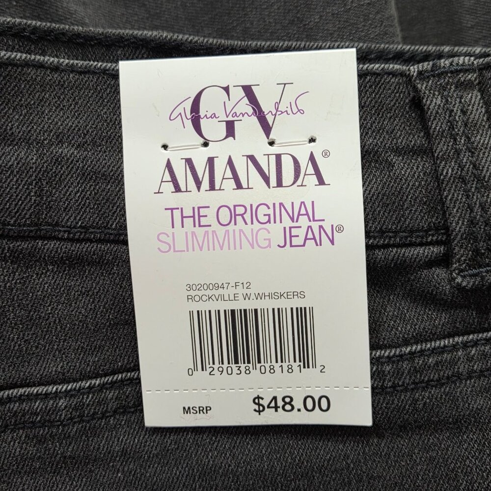 NWT Gloria Vanderbilt Women's Amanda Classic Straight Jeans - Picture 9 of 14